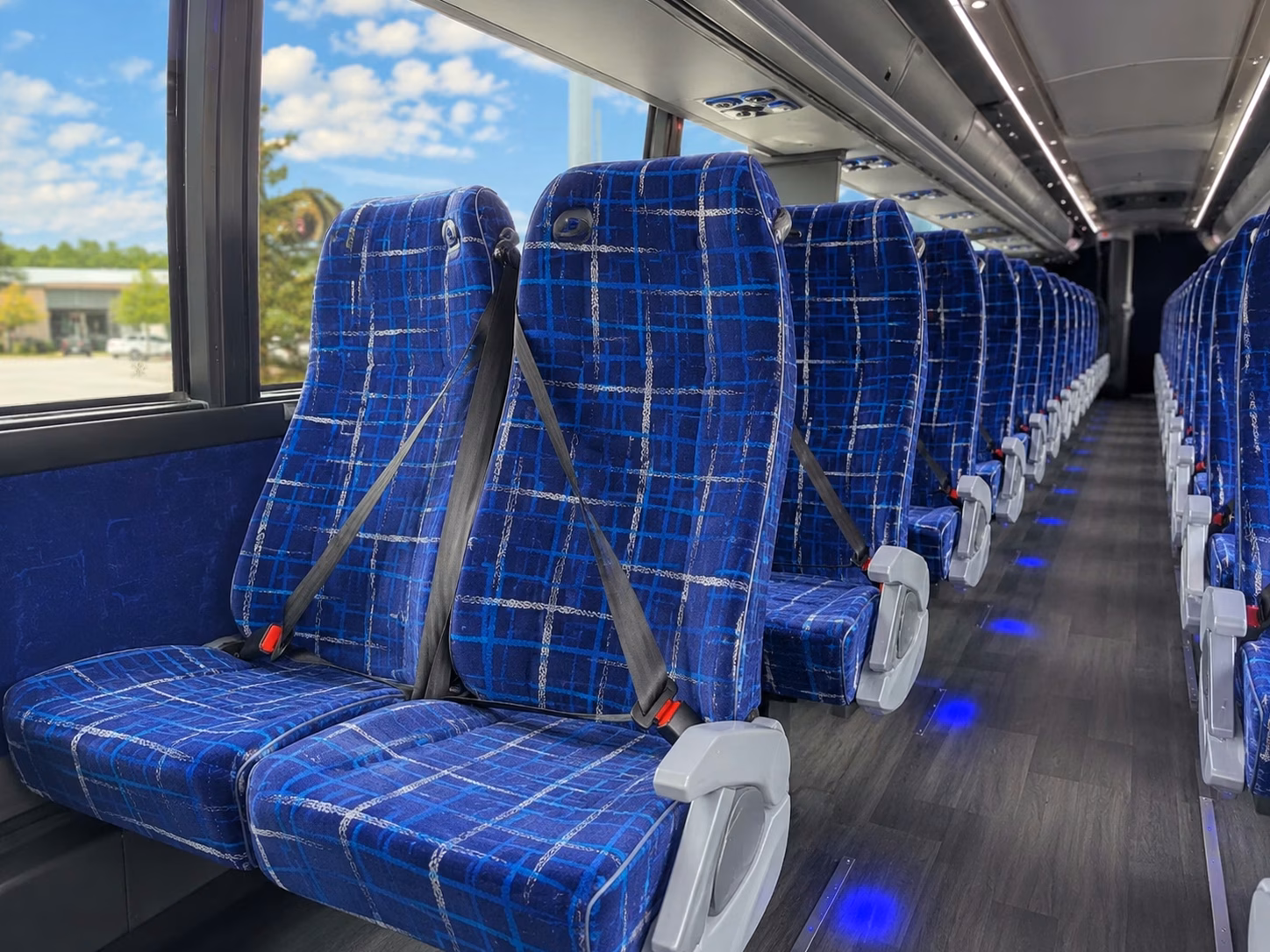 san dimas charter bus rental interior